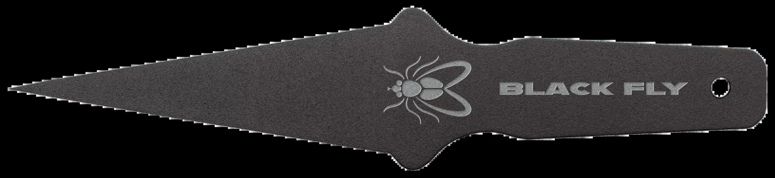 Cold Steel CS80STMA Black Fly Thrower Fixed Plain Black 1055 Carbon Steel Blade/Handle