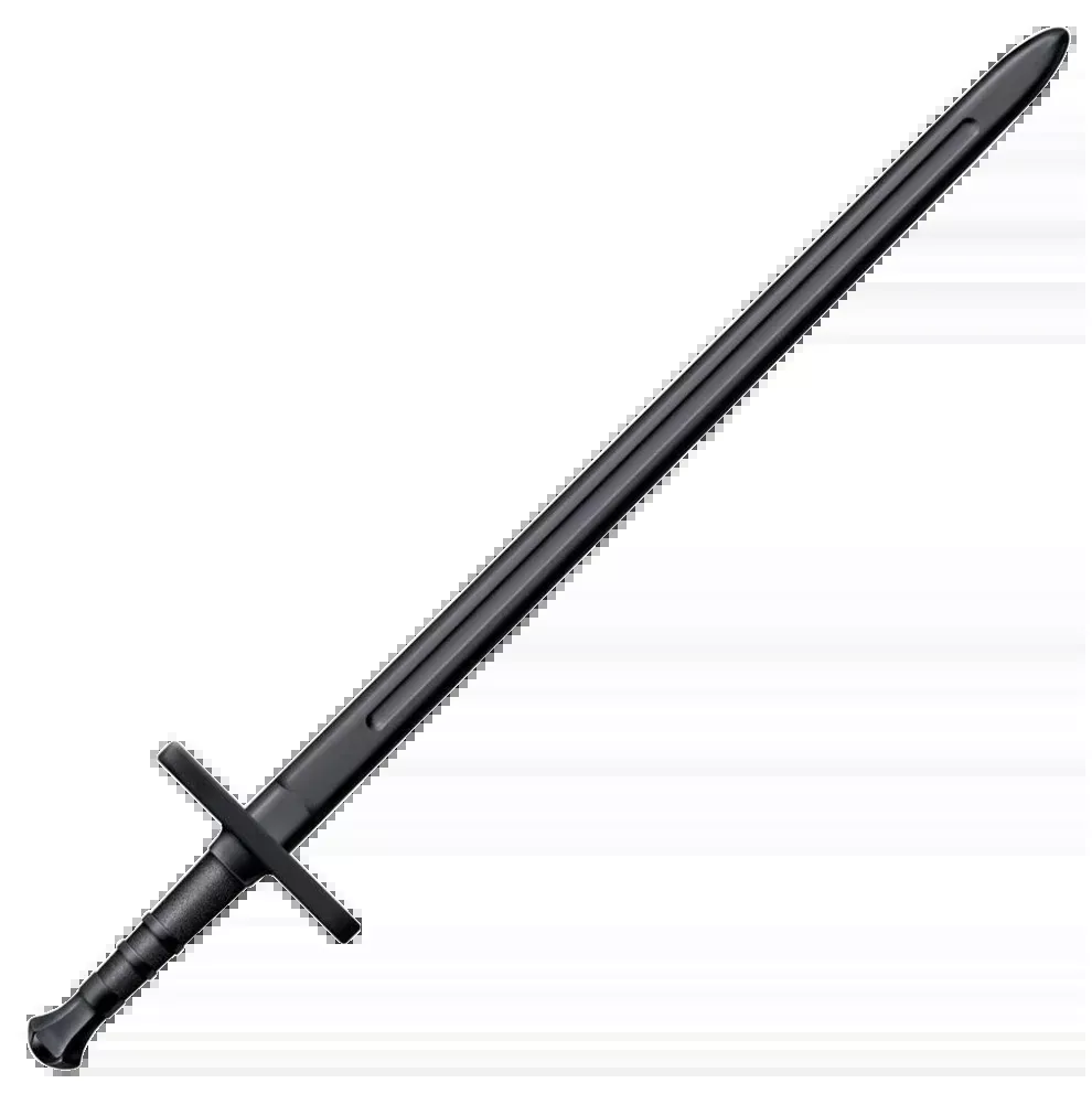Cold Steel CS92BKHNH Hand & A Half Training Sword 34" Fixed Plain Black Polypropylene