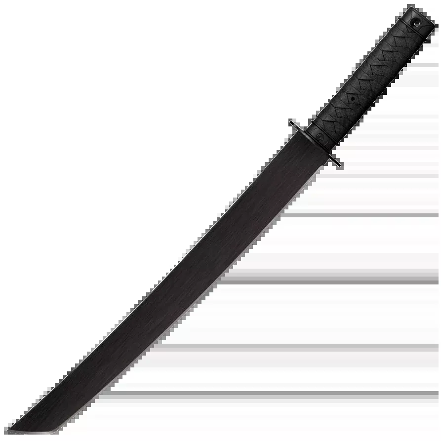 Cold Steel CS97TKLZ Tactical Wakizashi 18" Black Matte Baked-On Anti Rust 1055 Carbon Steel Blade/ Black Polypropylene Handle 25" Long Includes Sheath