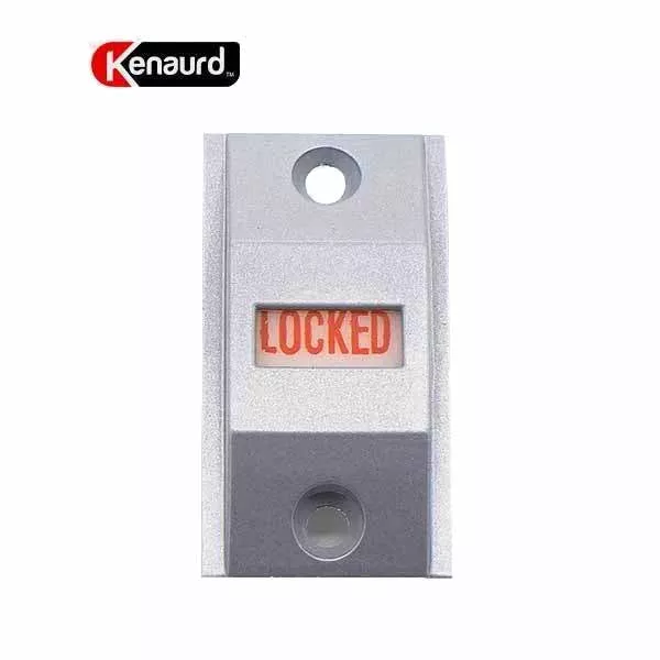 Commercial Storefront Lock Indicator - Anodized Silver