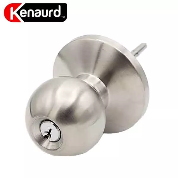 Commercial Trim Knob For Push Bar / Exit Device - 2-3/4” Standard Backset - Satin Chrome - Entrance - Grade 2