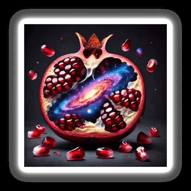 Cosmic Jewel Galaxy Within a Pomegranate