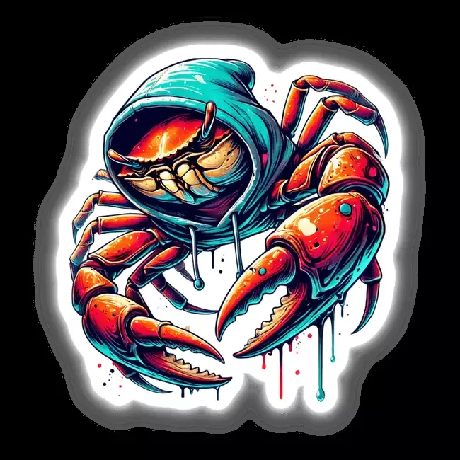 Crab Hoodie Urban Vibes