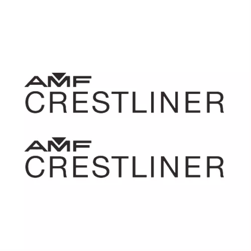 ” Crestliner AMF ” Boat Marine Decals (Set of 2) – OEM New Oracle