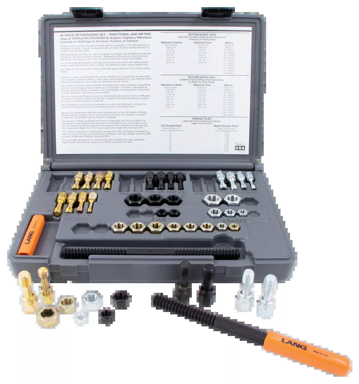 CTA Tools 8255 5pc NF (Fine) Rethreader Die Set