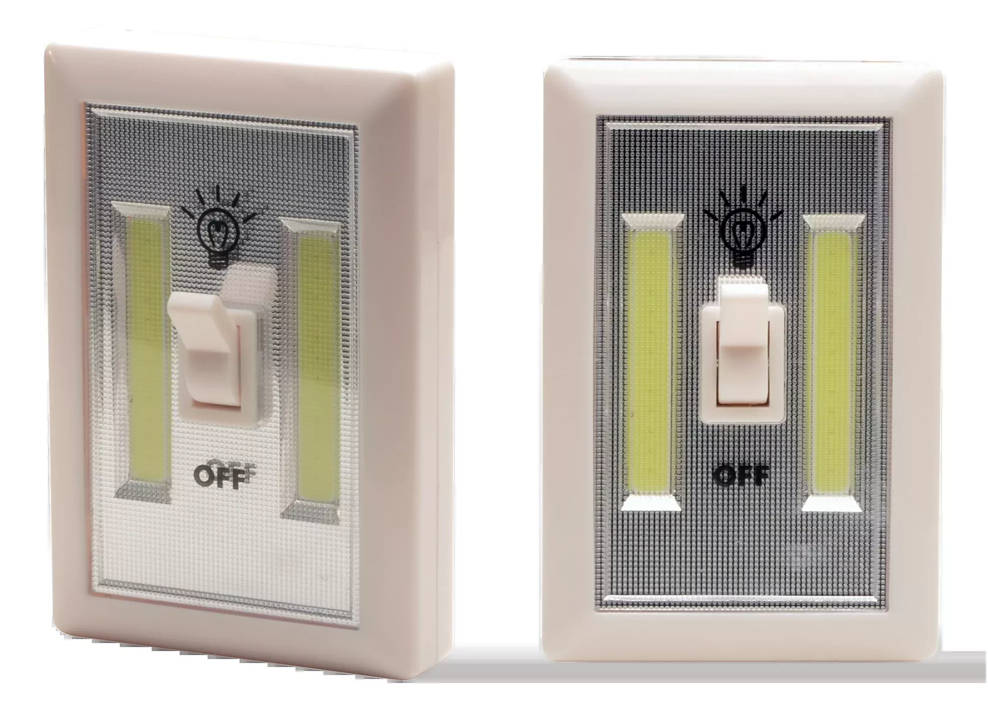 Cyclops 180 Lumen Switch Light LED with 2 AAA Batteries Aluminum Ivory 2PK