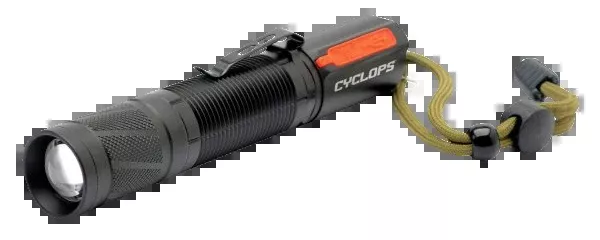 Cyclops CYCTF1200RC Pocket FlashlightBlack Aluminum 1200 Lumens