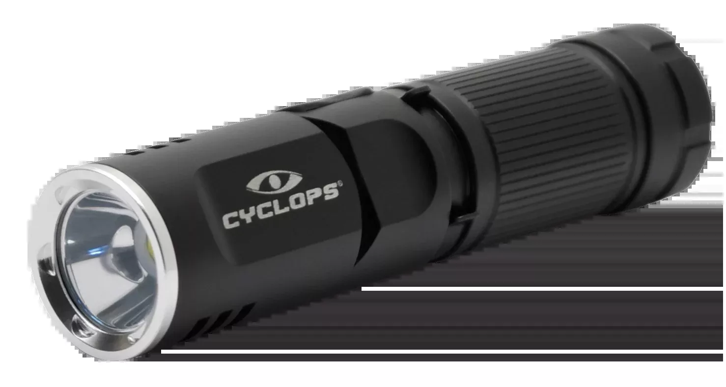 Cyclops FLX400 90 Degree Swivel Flashlight LED with Rechargeable Battery Aluminum Black