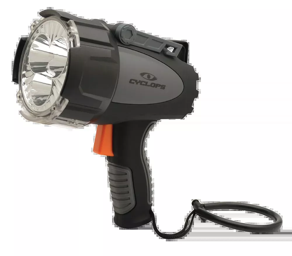 Cyclops Revo 6000 Spotlight with Rechargeable 18650 Batteries Polymer Black