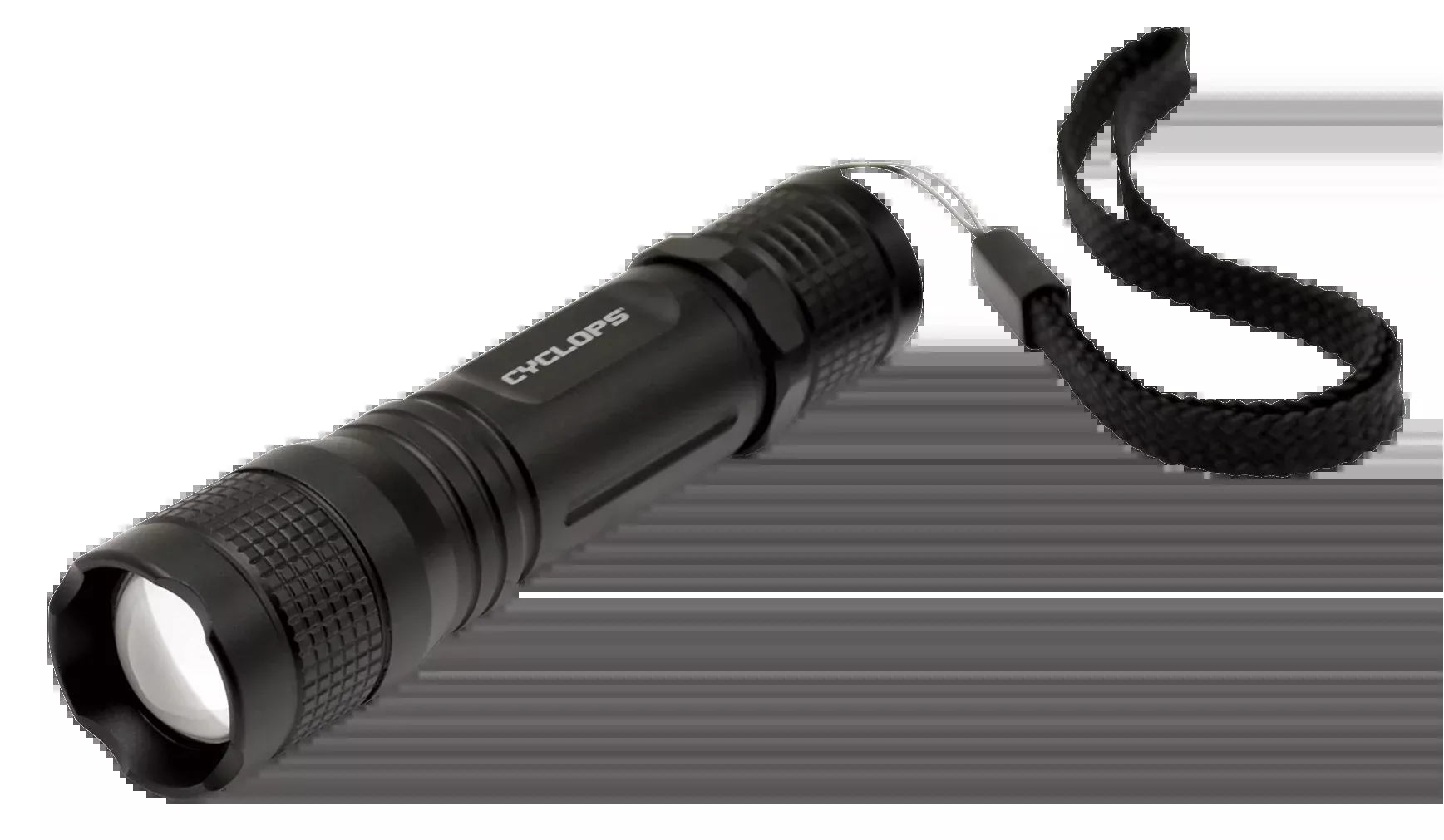 Cyclops TF-150 Lumen Flashlight LED with 1 AA Batteries Aluminum Black