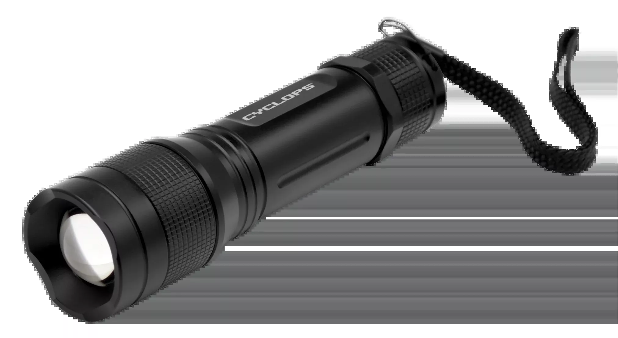 Cyclops TF-350 Lumen Flashlight LED with 3 AAA Batteries Aluminum Black
