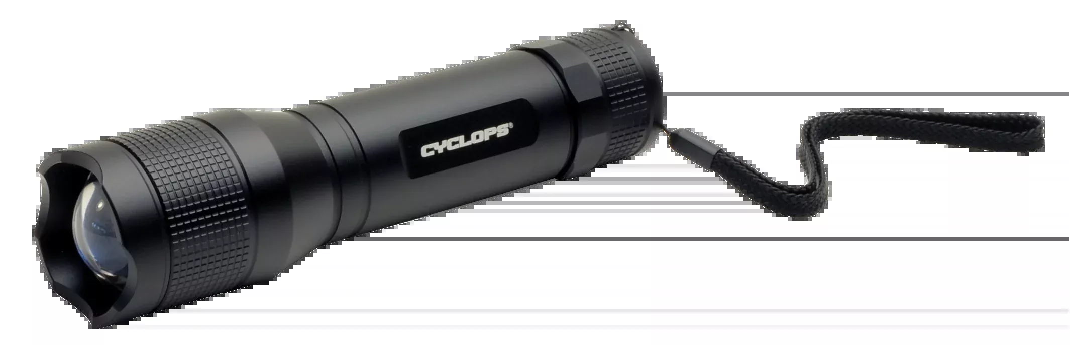 Cyclops TF-800 Lumen Flashlight LED with 6 AA Batteries Aluminum Black