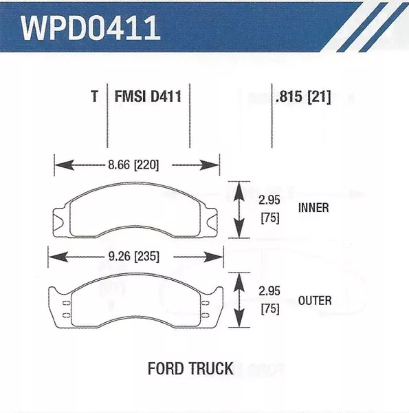 D411T Disc Pad