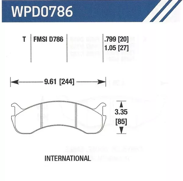 D786A Disc Pad