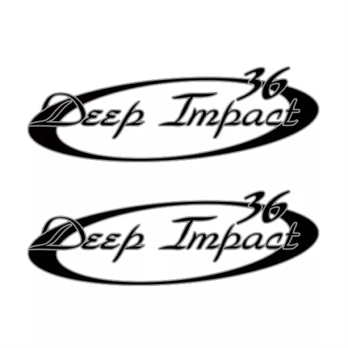 ” Deep Impact 36 Genuine ” Boat Marine Decals (Set Of 2) – OEM New Oracle