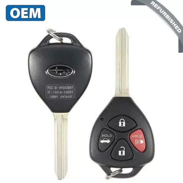 *Discontinued* 2013-2019 Subaru BRZ / 4-Button Remote Head Key / PN: 57497-CA110 / HYQ12BBY / Chip G (OEM Refurb)