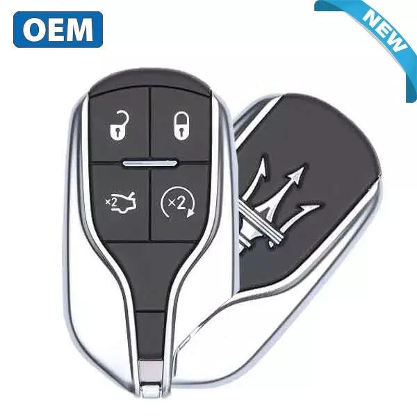 *Discontinued* 2014-2016 Maserati Ghibli / Quattroporte / 4-Button Smart Key w/ Remote Start / PN: 5923336 / M3N-7393490 (OEM)
