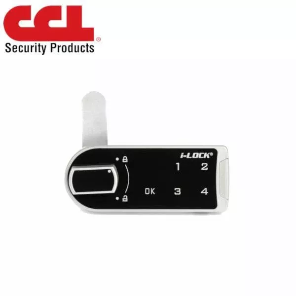 *Discontinued* CCL - E901RSS - Electronic Cabinet / Cam Lock - Horizontal - Standard Mode - 4 Buttons - Silver