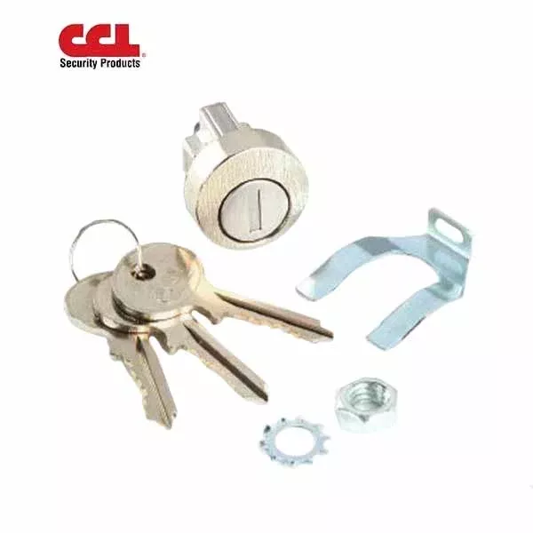 *Discontinued* CCL - Mailbox Cam Lock Clockwise - New Style - Bright Nickel Finish (US14) (CCL-82013)
