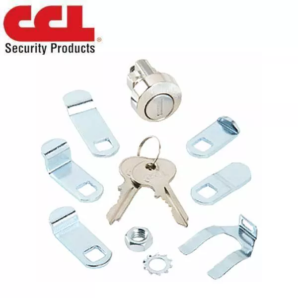 *Discontinued* CCL - Universal Exterior - Multi-Cam Mailbox Lock - Bright Nickel Finish (US14) (CCL-82011)