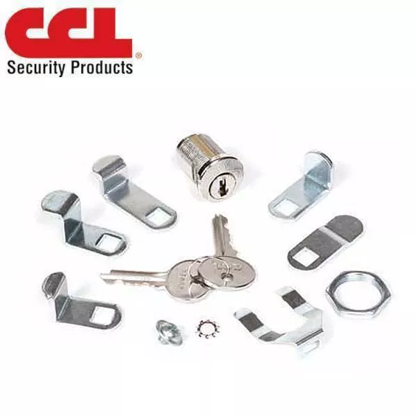 *Discontinued* CCL - Universal Interior - Multi-Cam Mailbox Lock - Bright Nickel Finish (US14) (CCL-82010)