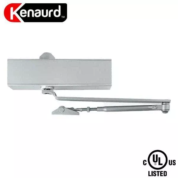 *Discontinued* Heavy Duty Door Closer - Grade 1 - Size #2 - 100 lbs. - Aluminum Finish