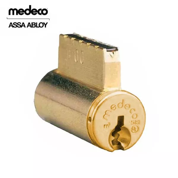 *Discontinued* Medeco - 20J200S1 - 6-Pin - M3 Bilevel - Cal Royal (KIK) Key-in-Knob Cylinder - DL Keyway Pinned - Bright Brass - Grade 1