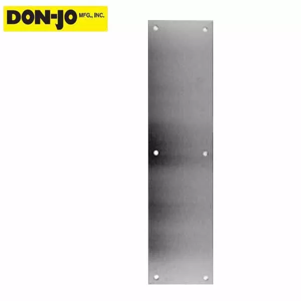 Don-Jo Push Plate - Silver(71-628)