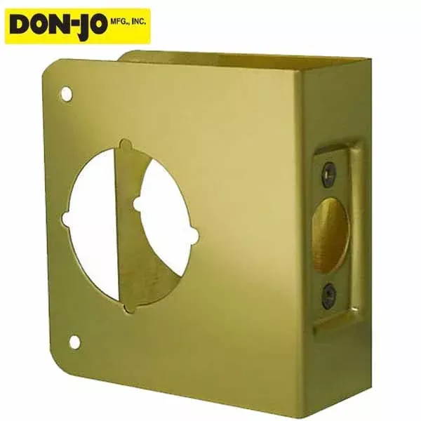 Don-Jo - Wrap Around #81 - 2-3/4" - 1-3/4" Doors - Gold (81-PB-CW)