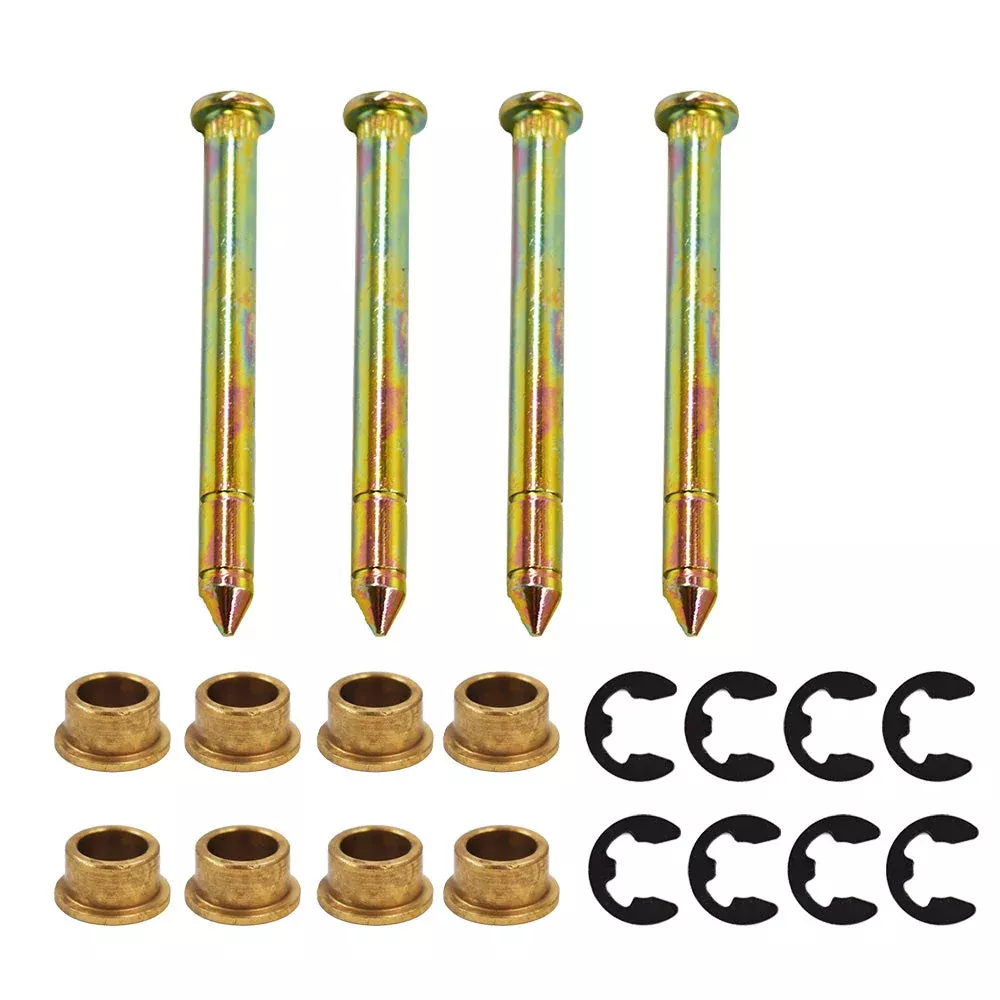Door Hinge Pins & Pin Bushing Kit For Ford F150 F250 F350 Series