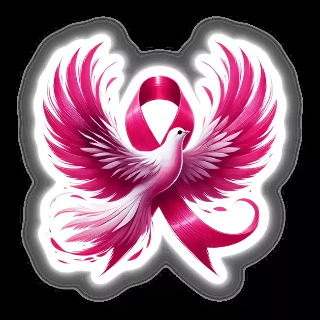 Dove Bird Pink Ribbon Breast Cancer