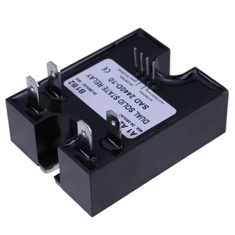 Dual Solid State Relay SSR 4-15VDC Input 280VAC 40A D2440D-10 Random Turn On