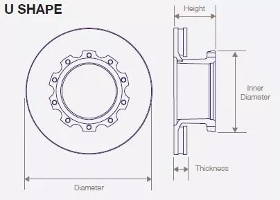 DWTR0006 Air Disc Rotor for MCI Buses for All Axles