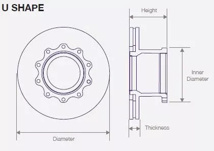 DWTR0008 Air Disc Rotor for MCI Bus Brake for All Axles