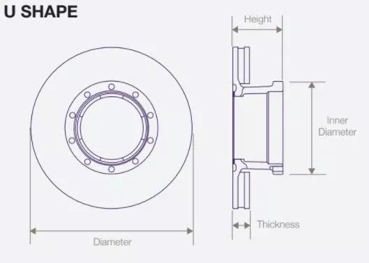 DWTR0010 Air Disc Rotor for Enviro 500 Front Axles