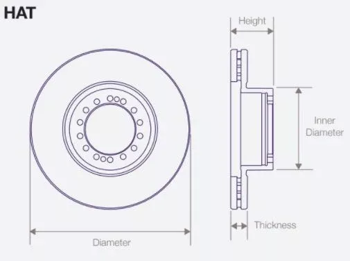 DWTR0011 Air Disc Rotor for Van Hool Drive Axles