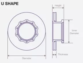 DWTR0023 Air Disc Rotor for Mercedes & Setra S417 Front & Tag Axles
