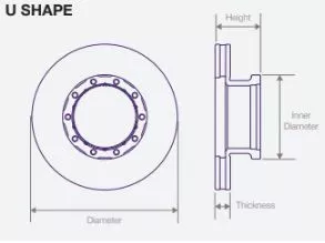 DWTR0024 Air Disc Rotor for Van Hool A Bus Drive Axle