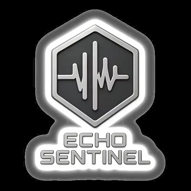 Echo Sentinel – RPG-Style Skill Badge (Silver Soundwave Badge)