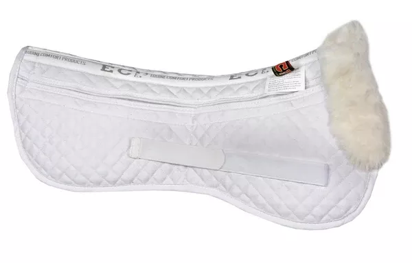ECP Sheepskin Correction Half Saddle Pad - White