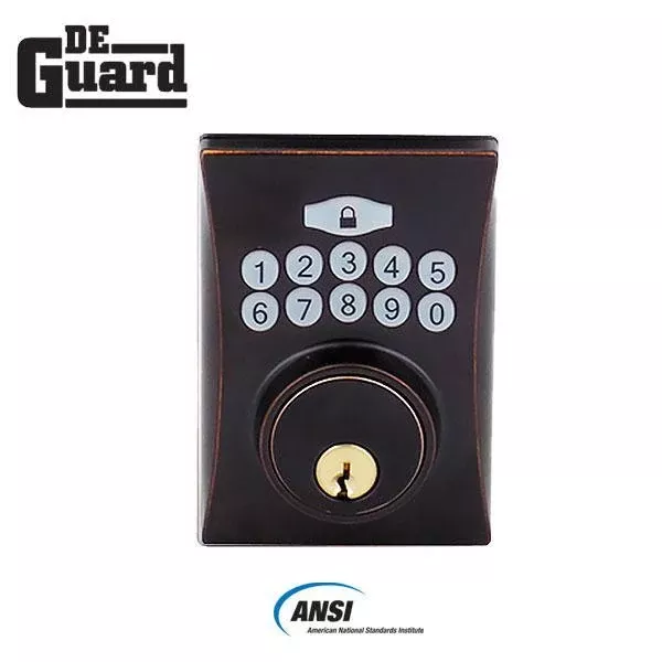 Electronic Keypad Keyed Deadbolt - Grade 3 - Oil Rubbed Bronze (SC1/KW1)