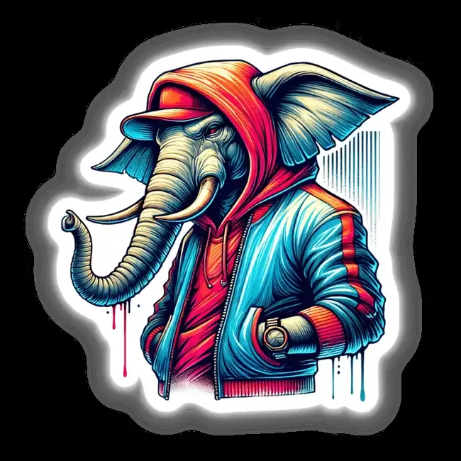 Elephant Hoodie Urban Vibes