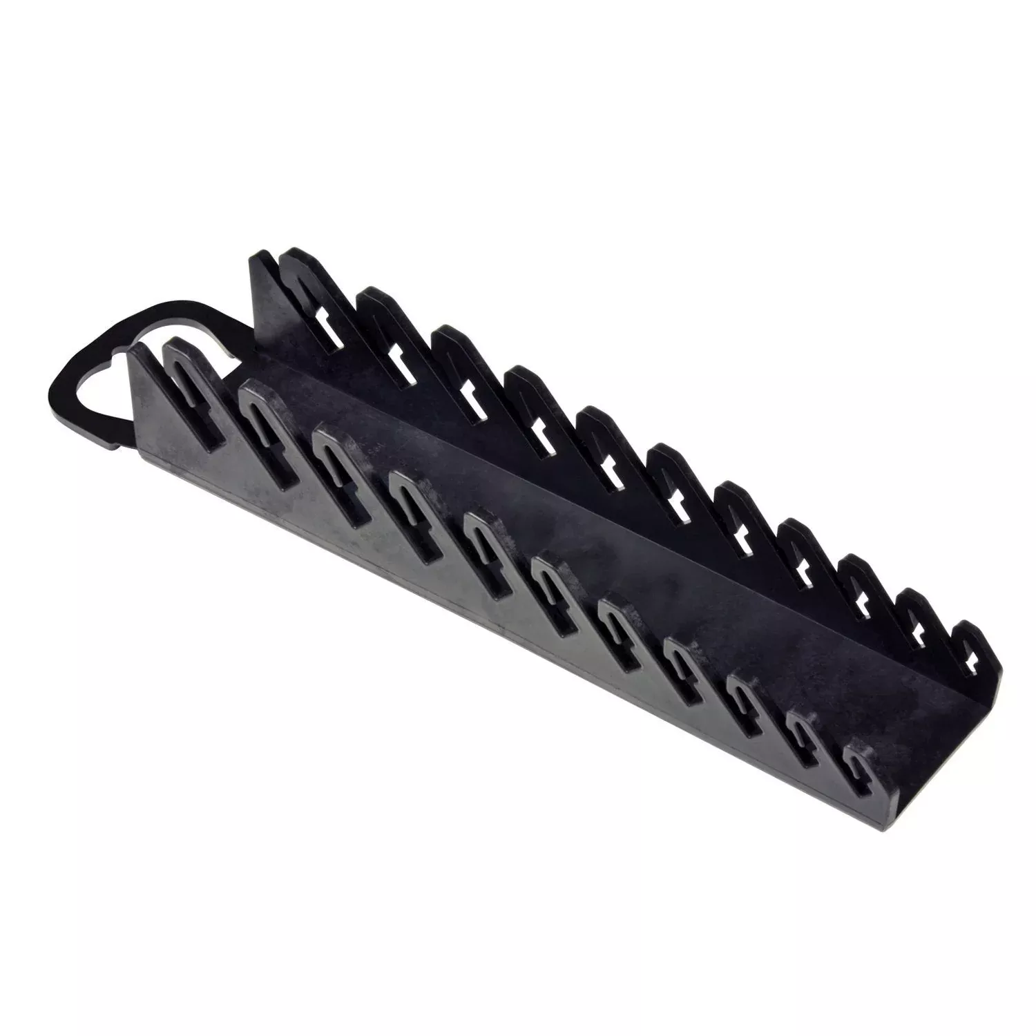 Ernst 5077 11-Tool "Gripper" Organizer for SAE Stubby Wrenches BLACK