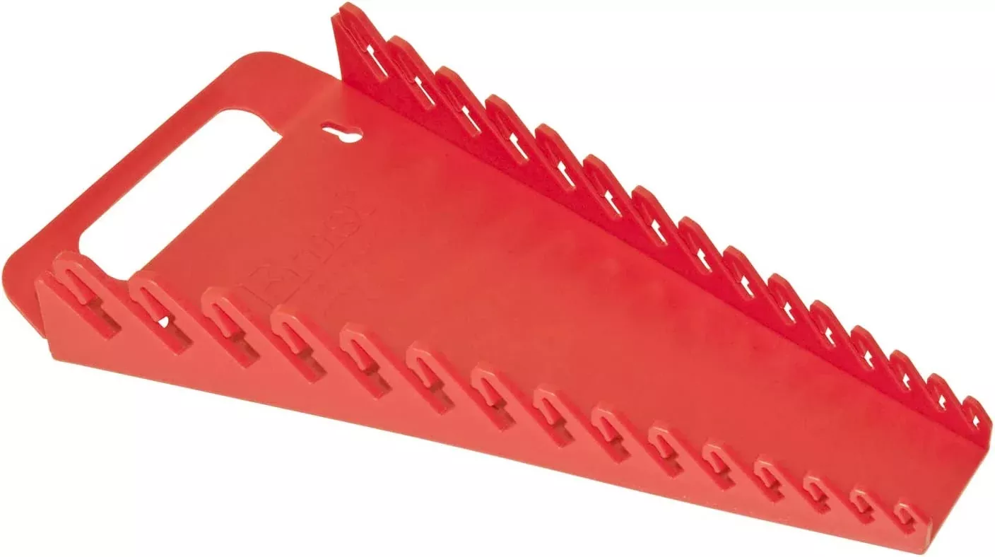 Ernst 5088 15-Tool "Gripper" Wrench Organizer RED