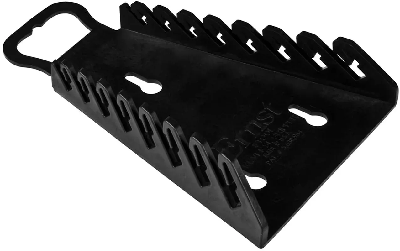 Ernst 5147 8-Tooth Reverse "Gripper" Wrench Organizer BLACK