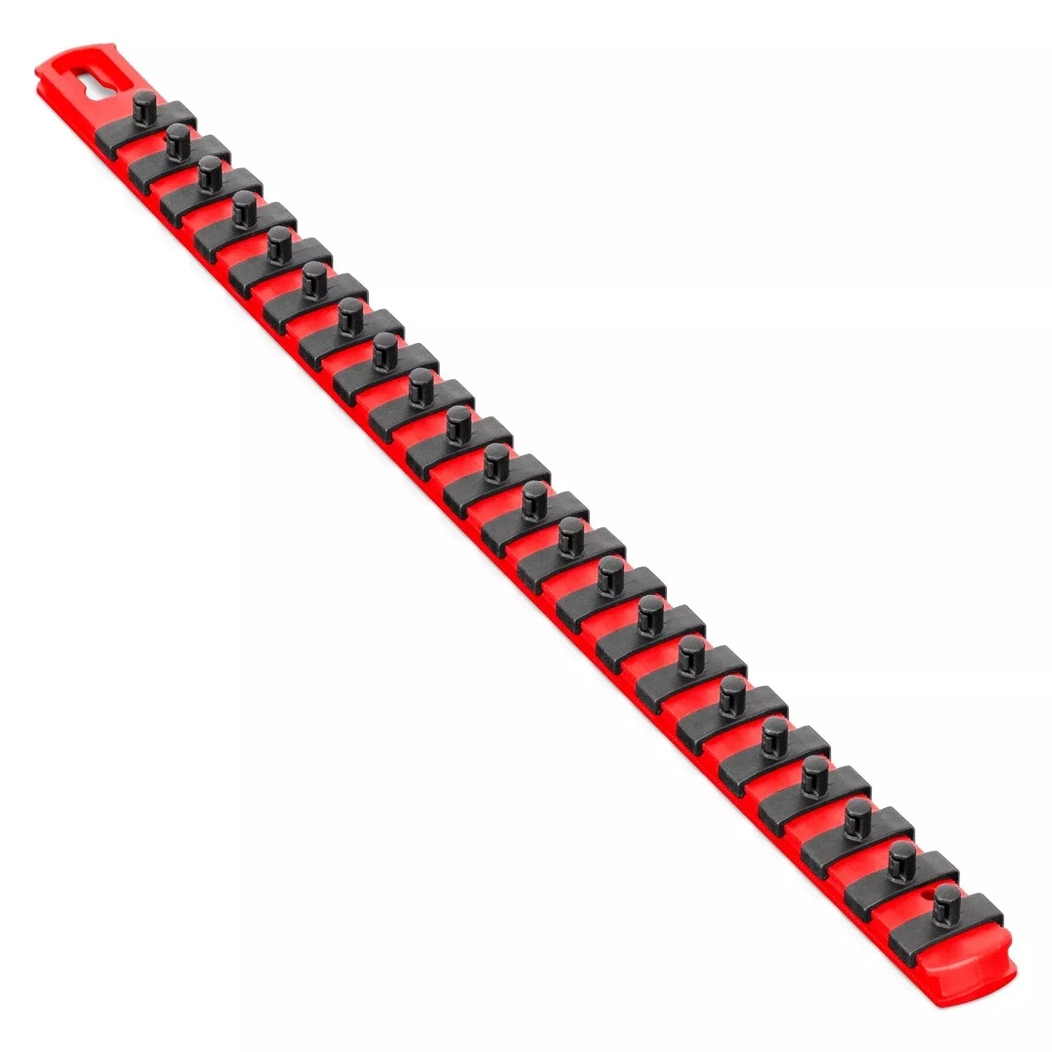 Ernst 8400M RED 1/4" Drive Socket Organizer Rail w/ Magnets & Twist Lock Clips