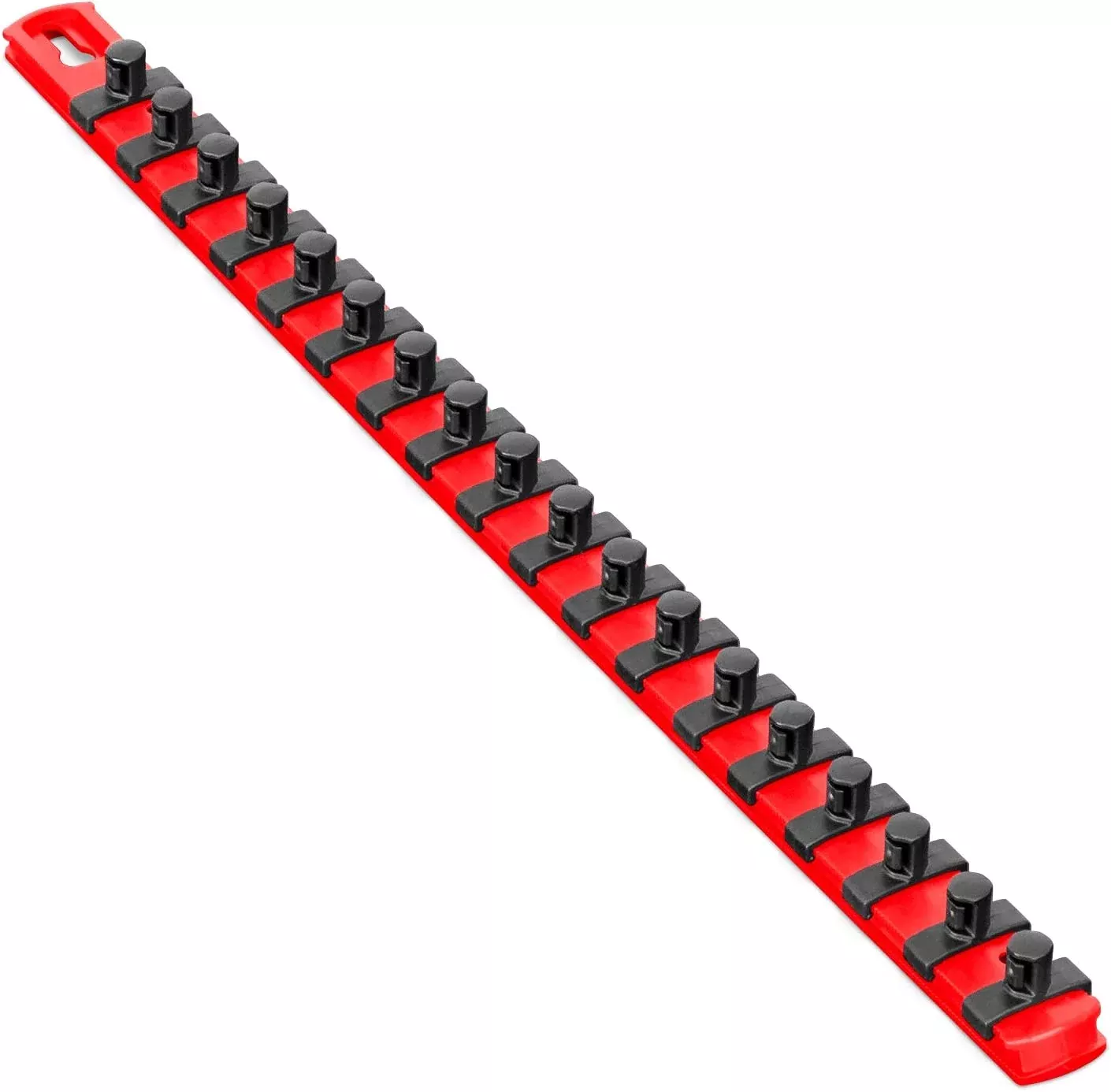 Ernst 8401 3/8" Drive DURA-PRO Twist Lock Socket Organizer Rail RED