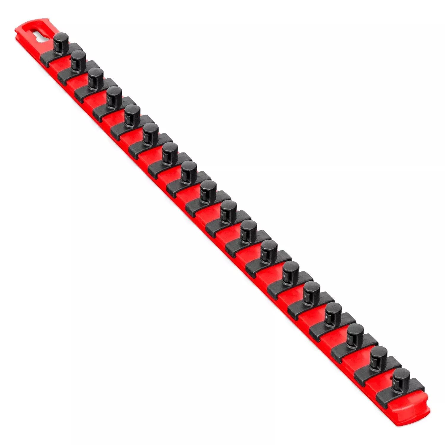 Ernst 8401M RED 3/8" Drive Socket Organizer Rail w/ Magnets & Twist Lock Clips