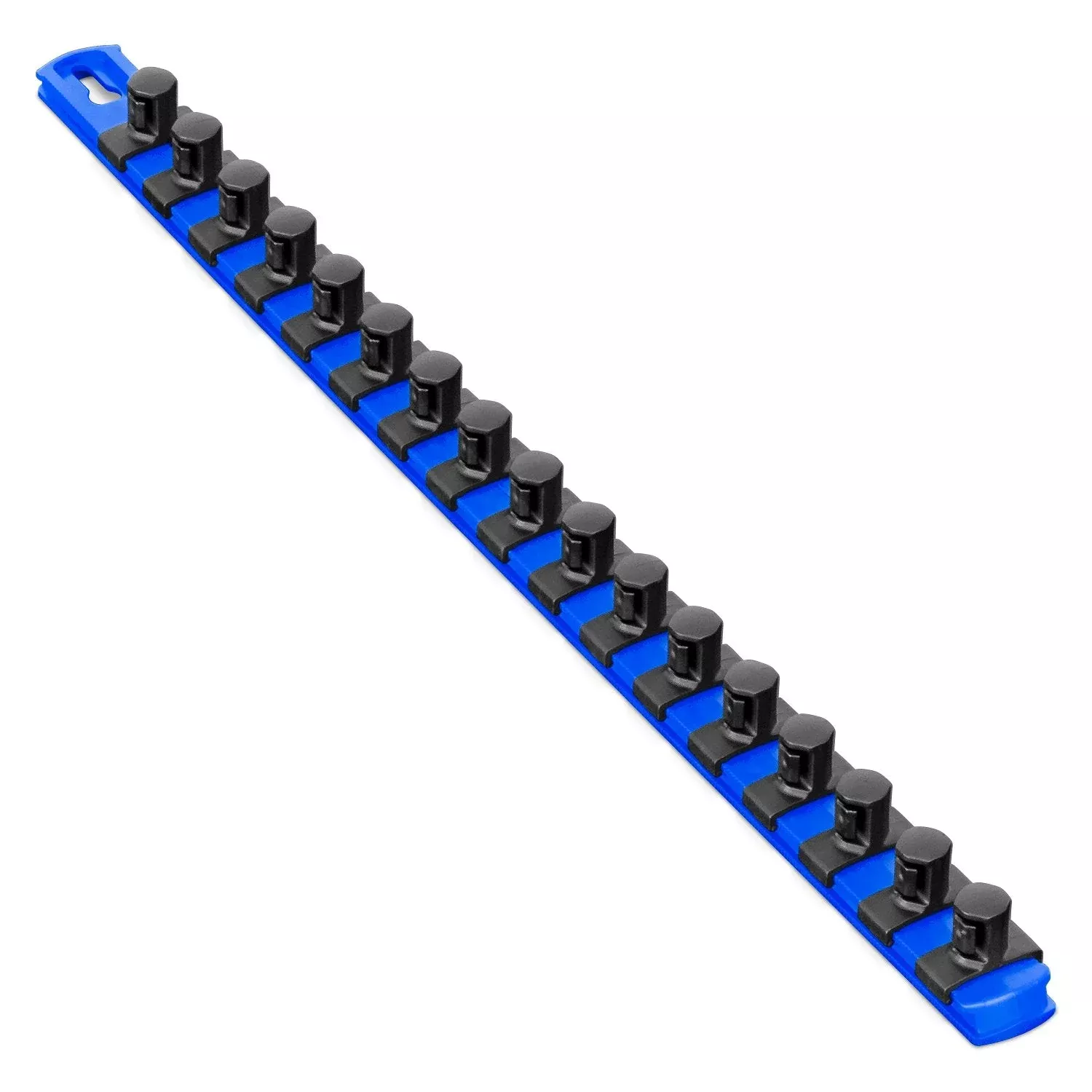 Ernst 8405M BLUE 1/2" Drive Socket Organizer Rail w/ Magnets & Twist Lock Clips