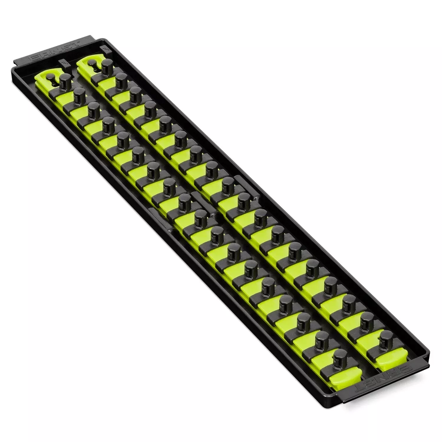 Ernst 8462HV HI-VIZ SOCKET BOSS 3/8" 2-Rail Universal Socket Tray w/ Twist-Lock
